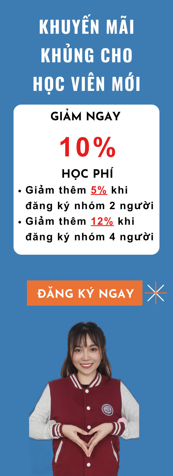 Khuyến mãi cho học viên mới