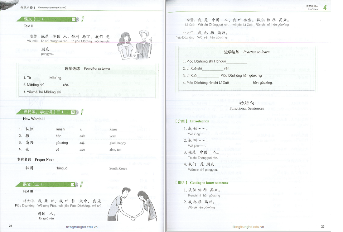 Bai tap tieng trung giao tiep
