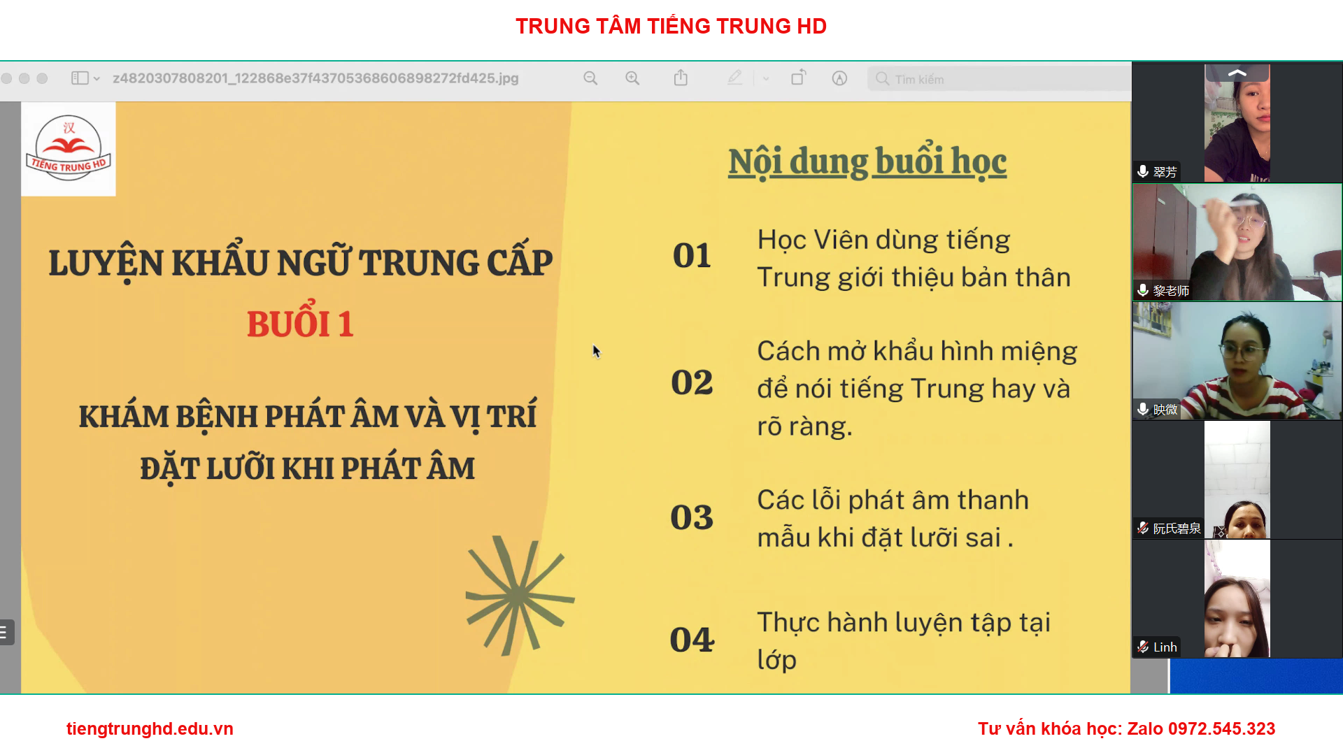 luyện nói tiếng trung