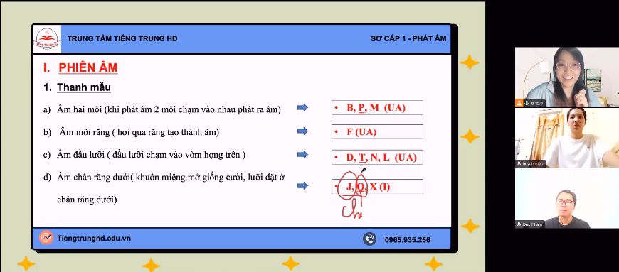 học online tiếng trung
