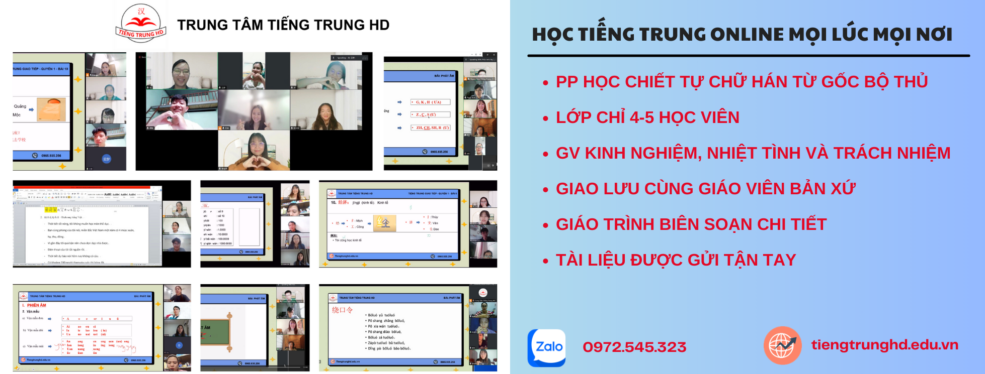 học tiếng trung online